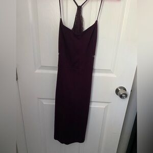 Express Maroon Bodycon Dress